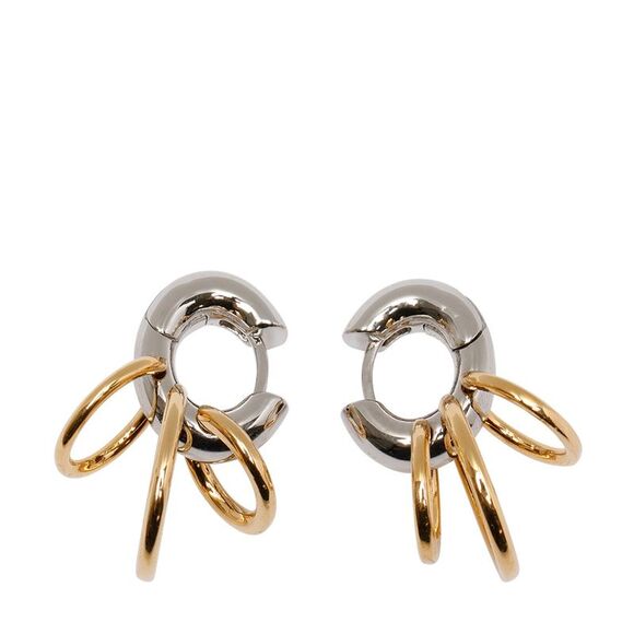 Panconesi Women Charm Detail Huggies Hoops